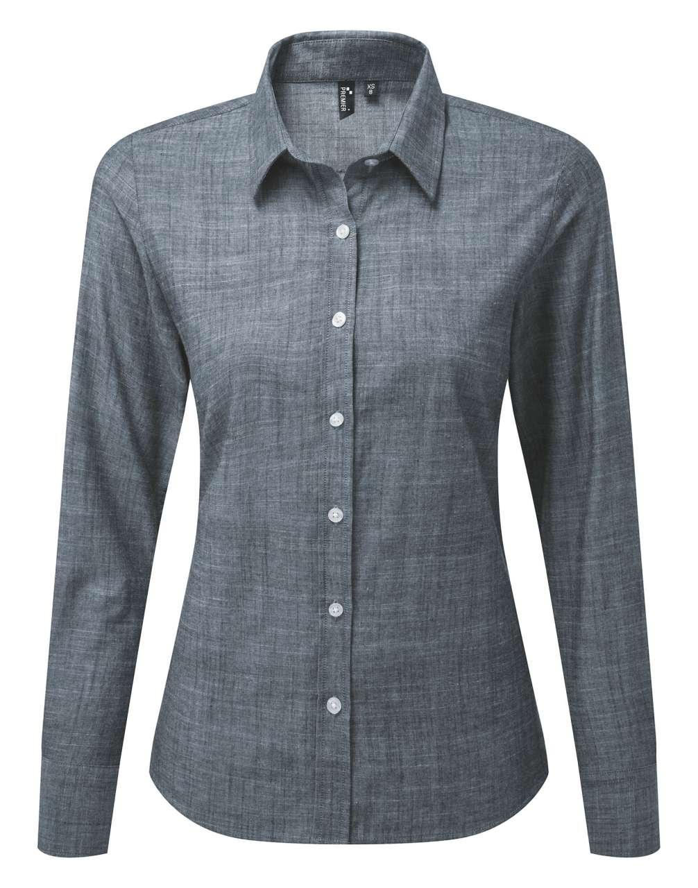 Women's Cotton Slub Chambray Long Sleeve Shirt - Premier | utt:bbc3a746afc0