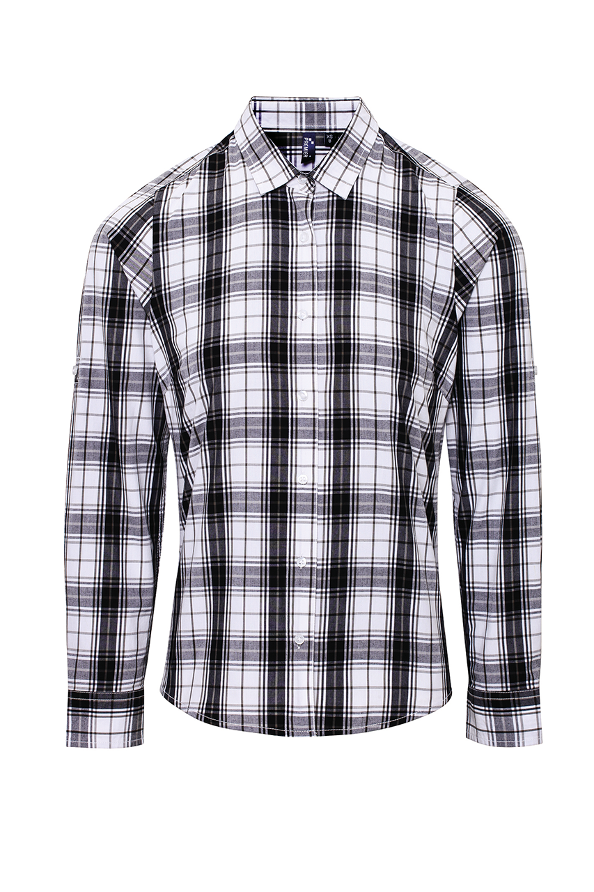 'ginmill' Check - Women's Long Sleeve Cotton Shirt - Premier | utt:dc152b42bc15