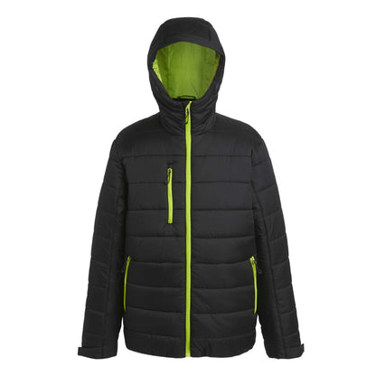 Navigate Thermal Jacket in Black/Lime Green