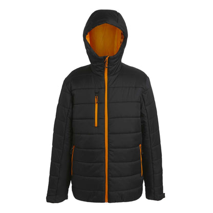 Navigate Thermal Jacket in Black/Orange Pop