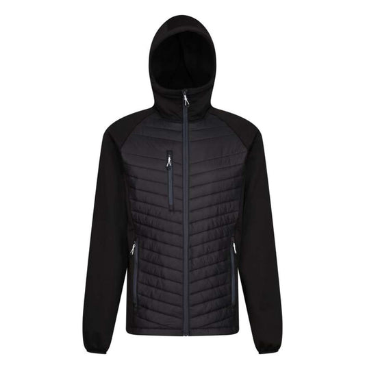 Navigate Hybrid Jacket in Black/Seal Grey