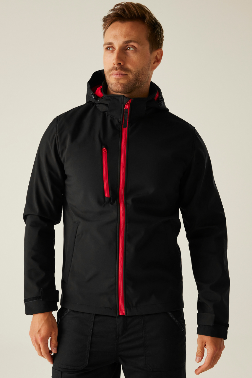 VENTURER 3 LAYER HOODED PRINTABLE SOFTSHELL JACKET - Regatta (1 of 6) | utt:a401b6073a3c