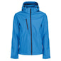VENTURER 3 LAYER HOODED PRINTABLE SOFTSHELL JACKET in French Blue/Navy | utt:a09f2f912877
