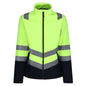 PRO HI-VIS SOFTSHELL JACKET in Yellow/Navy | utt:8add94f89358