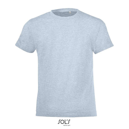 Sol's Regent Fit Kids' - Round Neck T-Shirt in Heather Sky