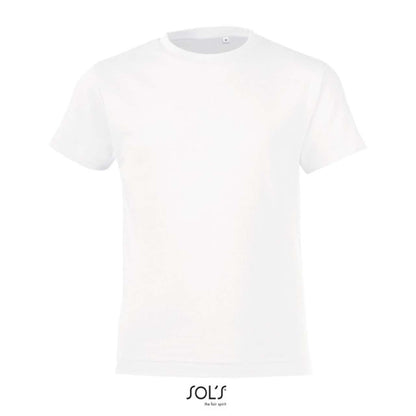 Sol's Regent Fit Kids' - Round Neck T-Shirt in White