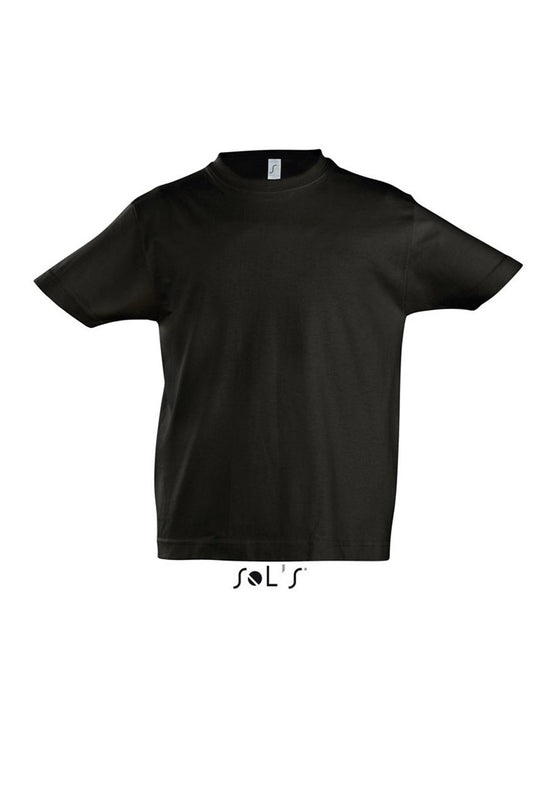 SOL'S IMPERIAL KIDS' - ROUND NECK T-SHIRT in Deep Black | utt:e10fd9215e1b