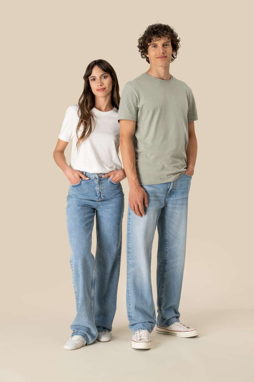 Eco-Friendly Unisex Organic Cotton And Linen T-Shirt - Spasso (5 of 5) | utt:f0135d4eeb1a