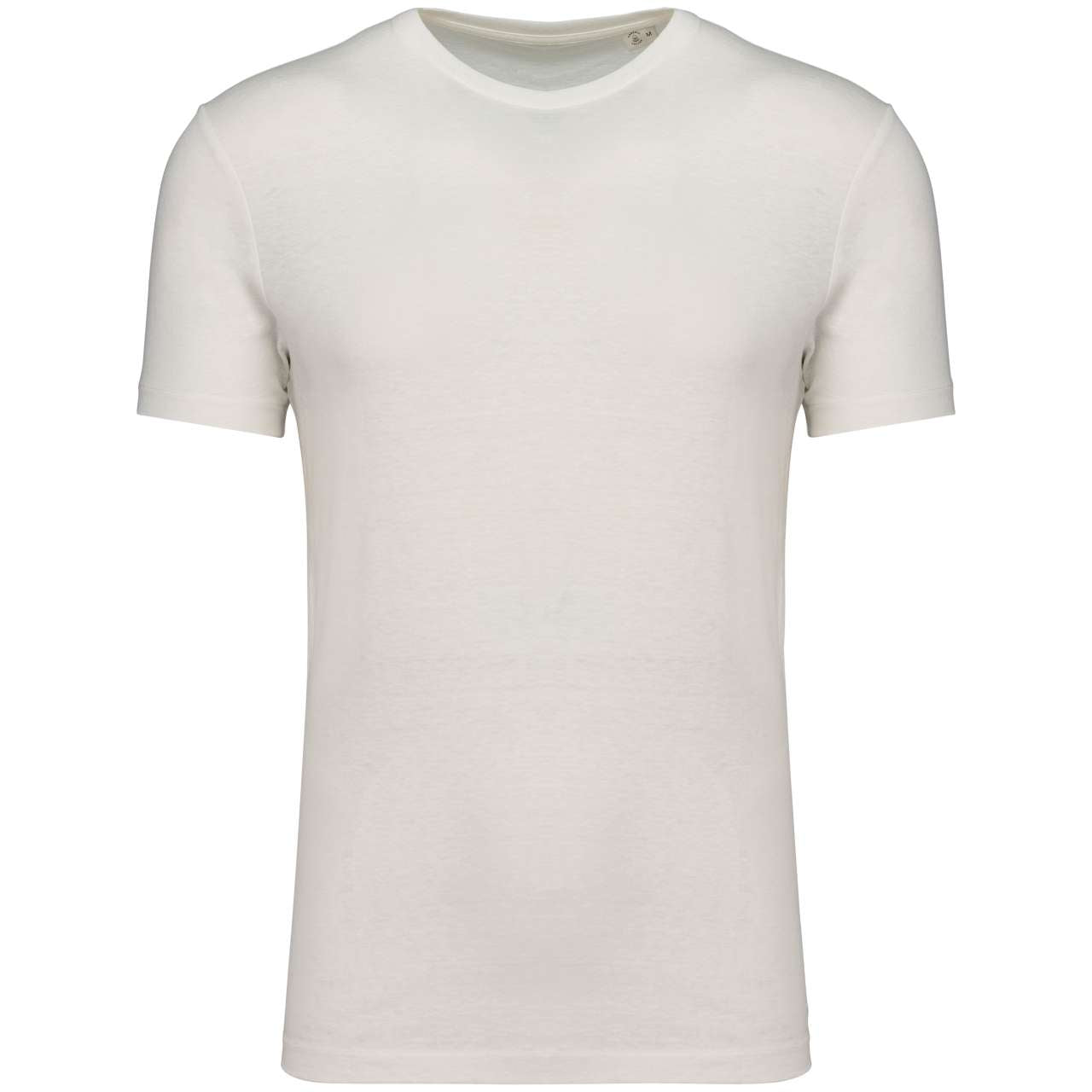 Eco-Friendly Unisex Organic Cotton And Linen T-Shirt in Ivory | utt:a8bfeff14fbf