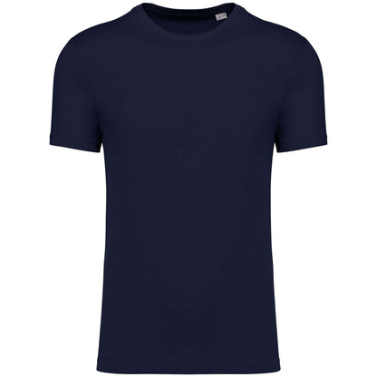 Eco-Friendly Unisex Organic Cotton And Linen T-Shirt in Navy Blue | utt:e730f11dcee9