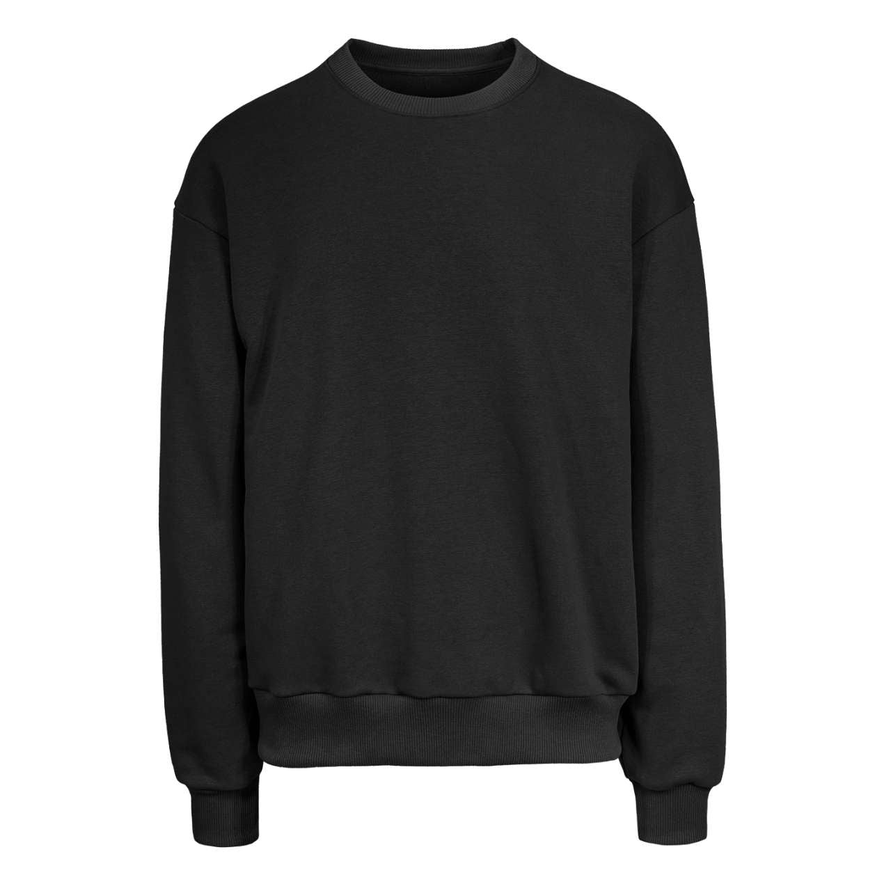 365 - DIAGONAL FRENCH TERRY CREWNECK SWEATSHIRT  in Black | utt:e5719ff6ead2