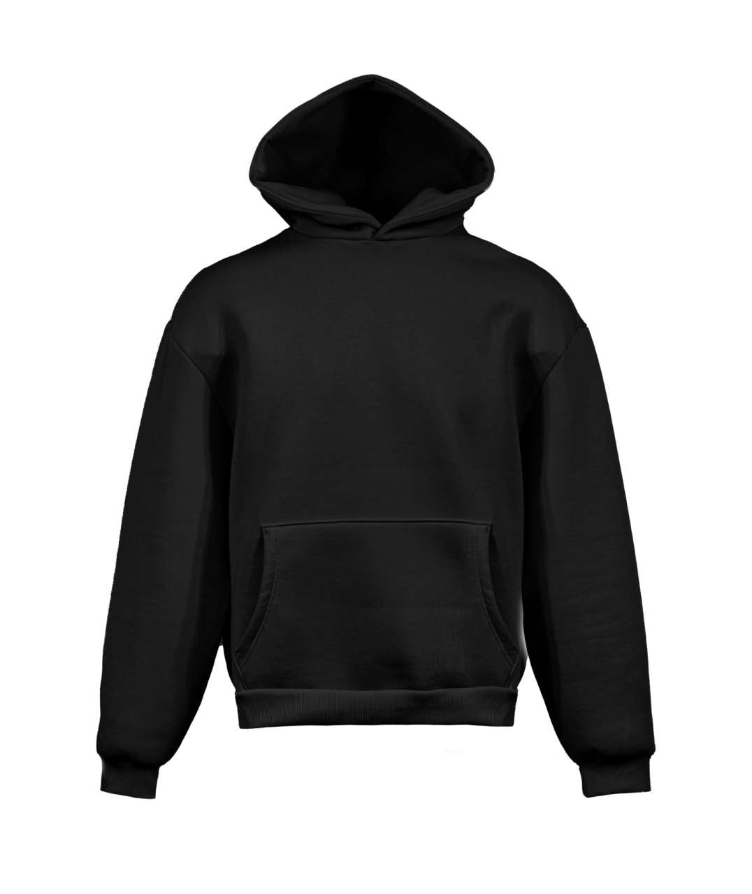 BOXY - SOFT HOODED SWEATSHIRT in Black | utt:baba19c68908