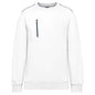 UNISEX DAYTODAY CONTRASTING POCKET SWEATSHIRT in White/Navy | utt:38fb06bede1f
